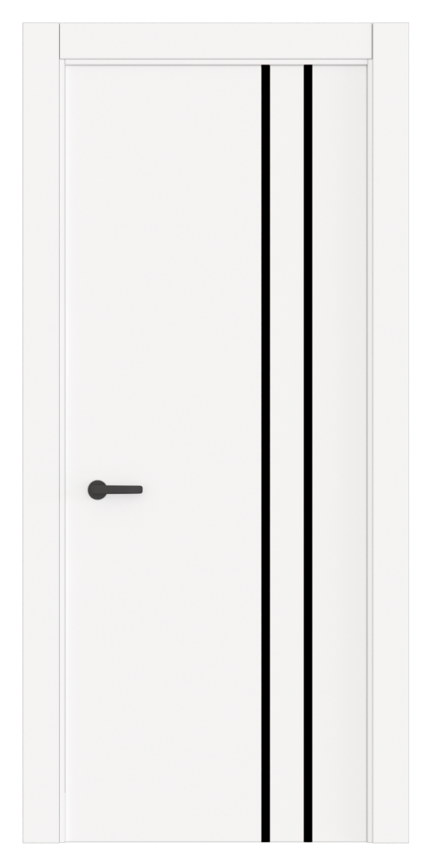 Кімнатні двері maxi molding 2В полотно з вертикальним алюмінієвим молдингом фарбовані Кімнатні двері maxi molding 2В полотно з вертикальним алюмінієвим молдингом фарбовані