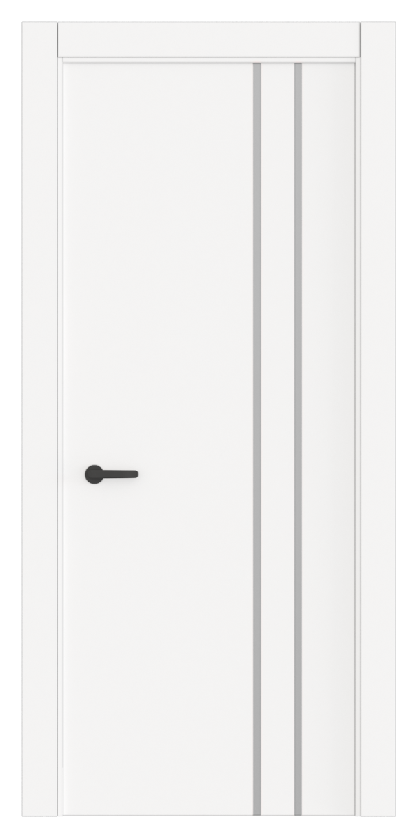 Кімнатні двері maxi molding 2В полотно з вертикальним алюмінієвим молдингом фарбовані Кімнатні двері maxi molding 2В полотно з вертикальним алюмінієвим молдингом фарбовані