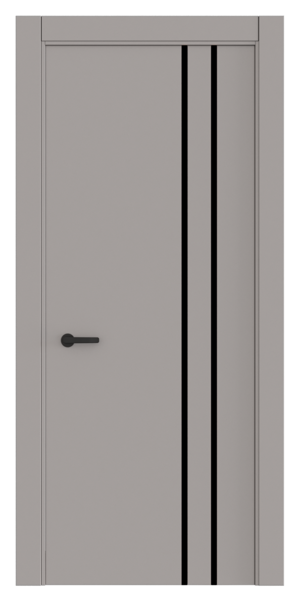 Кімнатні двері maxi molding 2В полотно з вертикальним алюмінієвим молдингом фарбовані Кімнатні двері maxi molding 2В полотно з вертикальним алюмінієвим молдингом фарбовані