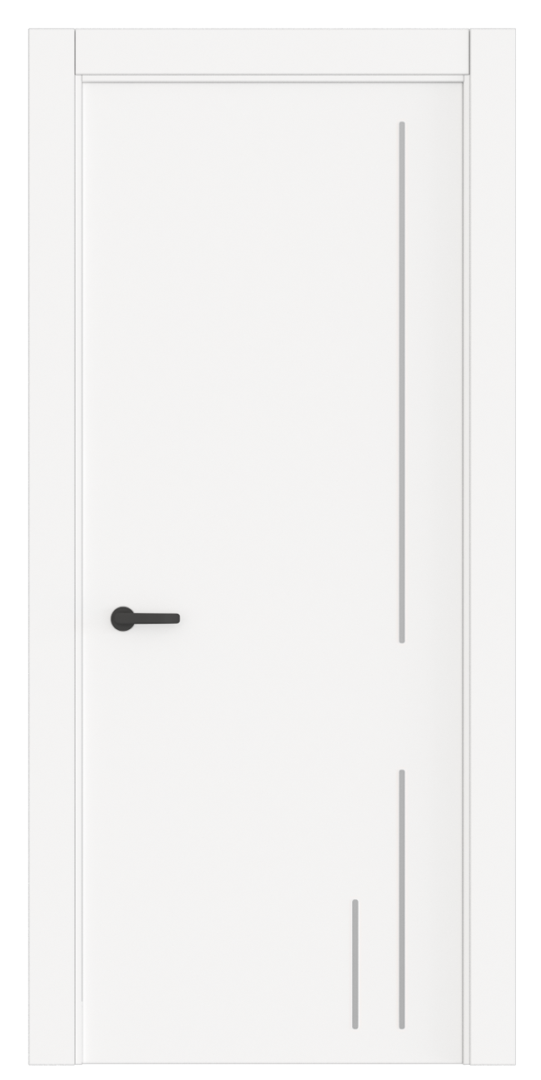 Кімнатні двері maxi molding new з вертикальними алюмінієвими молдингами фарбовані Кімнатні двері maxi molding new з вертикальними алюмінієвими молдингами фарбовані