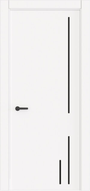 Кімнатні двері maxi molding new з вертикальними алюмінієвими молдингами фарбовані